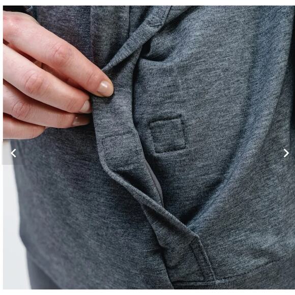 Ministry of Supply Fusion Terry For All Hoodie Classic Grey Heather Unisex S NWT - Picture 11 of 12